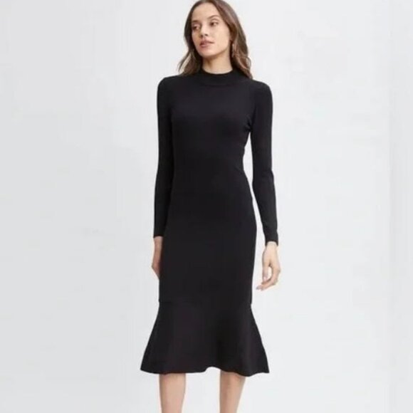 T Tahari mock neck knit dress, Small - Picture 1 of 3